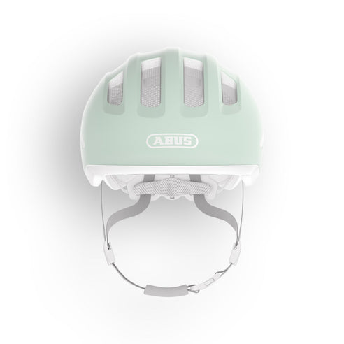 Casque vélo enfant Abus Smiley 3.0 Ace Led - Pure Mint - Face