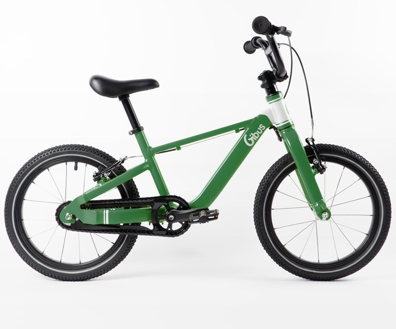 vélo 16 pouces vert - profil droit