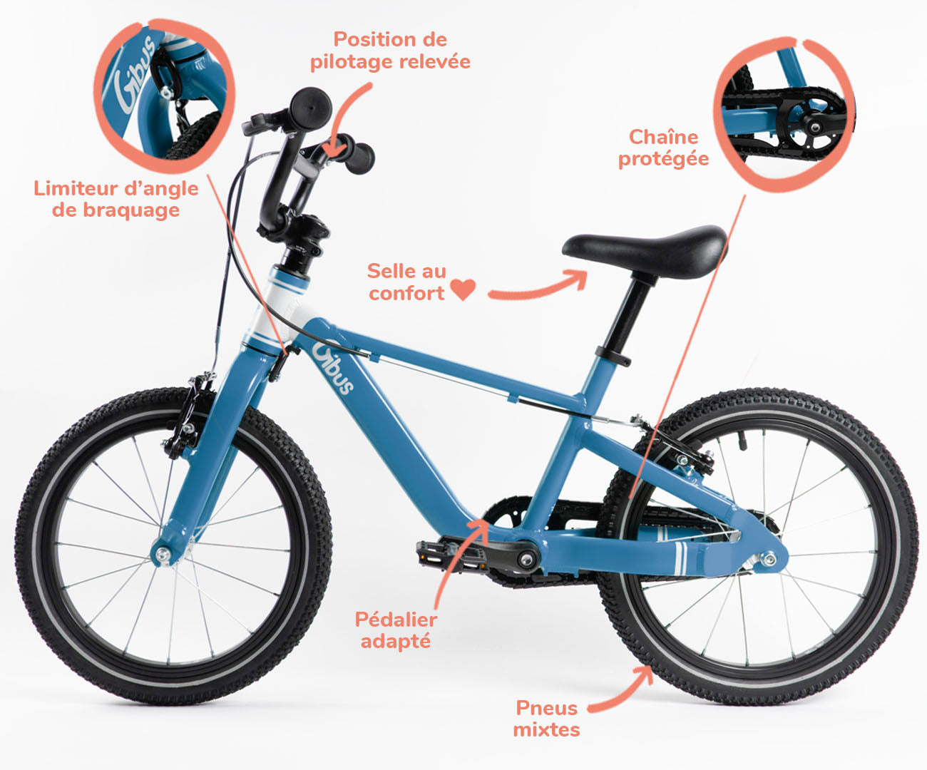 BEMOOV M16 : vélo léger pour enfant 16 pouces