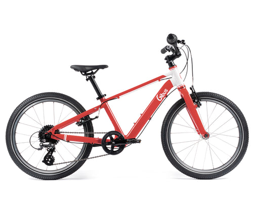 vélo enfant 20 pouces rouge gibus cycles - profil droit
