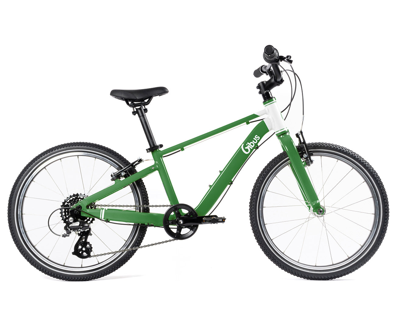 Vélo 20 pouces vert - Profil droit